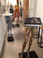 sta/serveer tafels gemaakt van kunstbenen, Ophalen, Gebruikt