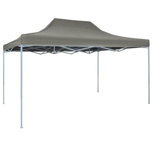 Partytent inklapbaar 3x4 m staal antraciet, Tuin en Terras, Partytenten, Nieuw, Partytent, 2 meter of meer, Minder dan 5 meter