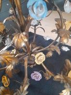 Kroonluchter met roosjes Italiaans vintage, Ophalen, Gebruikt