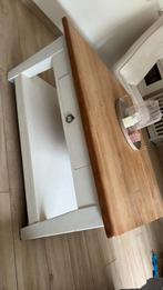 Massief Wit houten  salon tafel, Huis en Inrichting, Complete inboedels, Ophalen