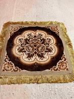 Retro velvet tafelkleed bloemen bruintinten en goud 76/72, Huis en Inrichting, Tafelkleden, Gebruikt, Etten-Leur, DJT@dejuistetoon.eu