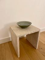 Travertin Bijzettafels Set, Huis en Inrichting, Ophalen, Minder dan 55 cm, Vierkant, Zo goed als nieuw