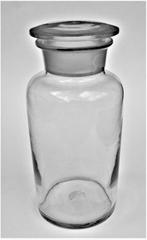 Apothekersfles - blank glas - als nieuw (2), Antiek en Kunst, Ophalen of Verzenden