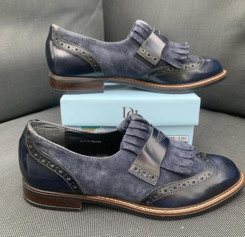 Di Donna Danubio / Maat 39, Kleding | Dames, Schoenen, Zo goed als nieuw, Instappers, Blauw, Ophalen of Verzenden