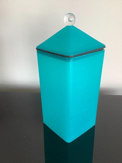 Mepal Rosti vierkante turquoise voorraadbus, Memphis stijl, Verzamelen, Retro, Huis en Inrichting, Ophalen of Verzenden