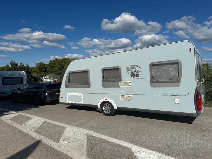 KNAUS Eurostar 550 FU - Airco, mover etc etc - Zeer Compleet, Caravans en Kamperen, Caravans, Particulier, tot en met 4, 1000 - 1250 kg