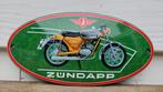 Emaille Zundapp Reclame, Ophalen of Verzenden, Zo goed als nieuw, Reclamebord