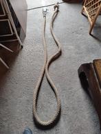 Vintage gymzaal klim turn touw met bevestiging, Ophalen of Verzenden