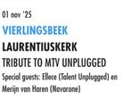 2 kaartjes voor tribute mtv unplugged, Twee personen, Overige soorten, Overige typen