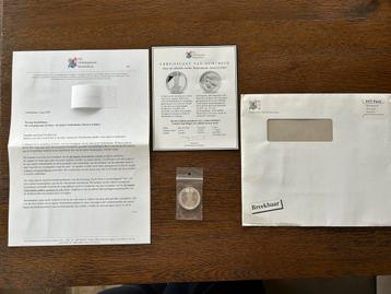 Zilveren 10 euro 2002 huwelijk Willen-Alexander en Maxima beschikbaar voor biedingen