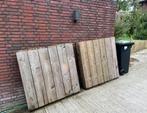 Terrastegels (11x) 110x110 en 120x110cm, Ophalen, Zo goed als nieuw, Hout
