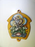 Sint Cristoffelkoper deurplaatje Klooster Paters Capucijne, Ophalen of Verzenden, Kaart of Prent