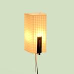 Vintage Mid-Century Wandlamp Opaline Glas Messing, Ophalen of Verzenden