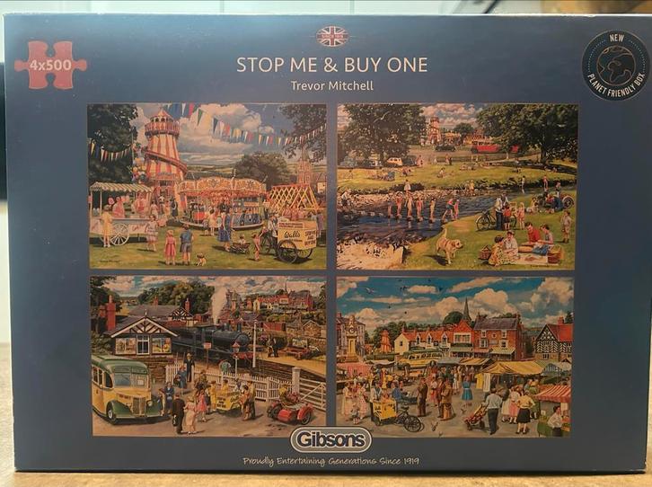 Gibsons Puzzel - 4x500 stukjes, Hobby en Vrije tijd, Denksport en Puzzels, Gebruikt, Legpuzzel, 500 t/m 1500 stukjes, Ophalen of Verzenden