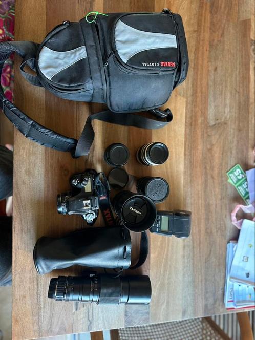 Pentax K100 & Lensen, Audio, Tv en Foto, Fotocamera's Digitaal, Gebruikt, Pentax, Ophalen of Verzenden