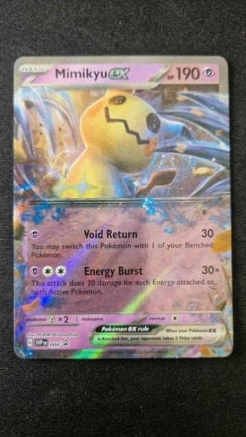 Mimikyu EX (SVP 004) Pokémon kaart beschikbaar voor biedingen