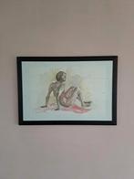 Wim van Oijen schilderij naakte vrouw, Ophalen of Verzenden