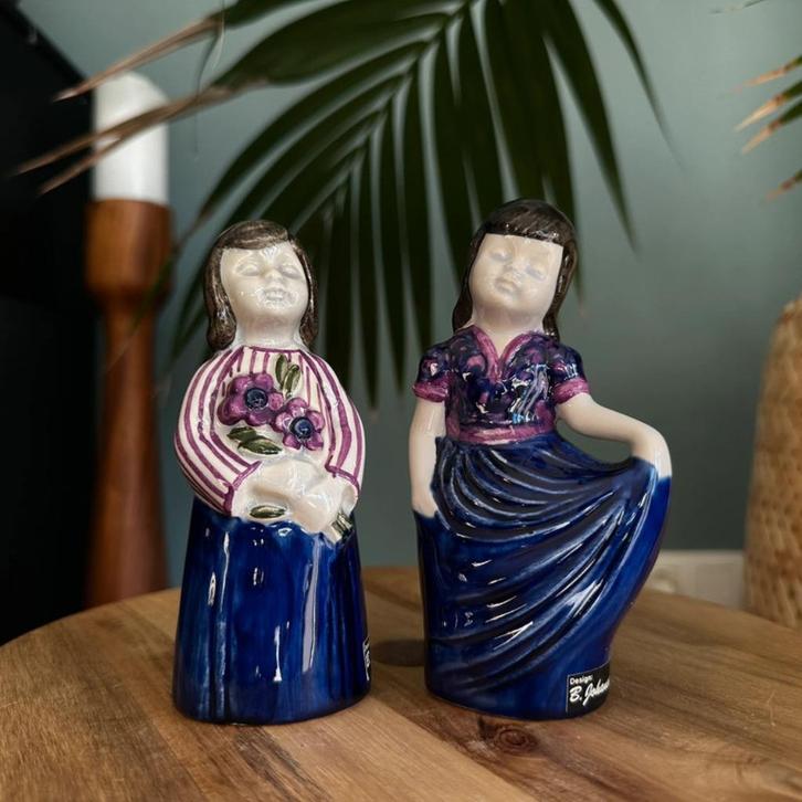 Vintage Scandinavisch keramieken beeldjes, Helsingborg, hand, Antiek en Kunst, Antiek | Keramiek en Aardewerk, Ophalen of Verzenden