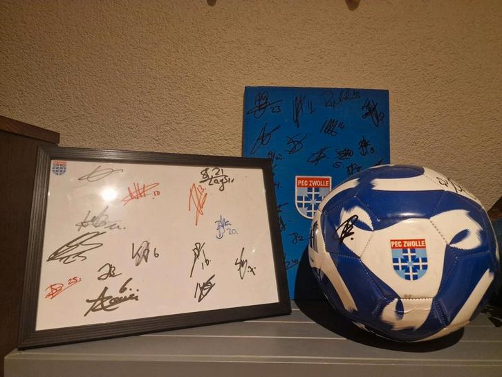 PEC Zwolle Handtekeningen Collectie, Sport en Fitness, Voetbal, Zo goed als nieuw, Clubaccessoires, Maat XL, Ophalen of Verzenden