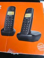 Gigaset A170 Duo Analoog/Dect-telefoon Zwart Nummerweergave, Ophalen of Verzenden, Nieuw, 2 handsets