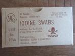 US ARMY IODINE SWABS, Ophalen of Verzenden, Amerika, Overige typen