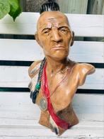 Vintage Buste van Black Hawk, Antiek en Kunst, Kunst | Beelden en Houtsnijwerken, Ophalen of Verzenden