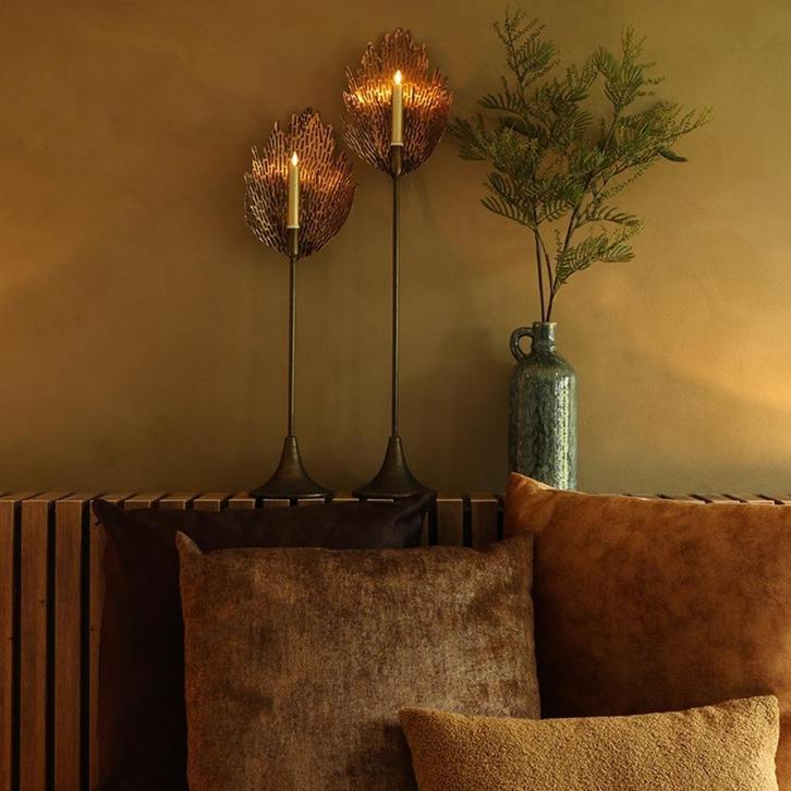 Countryfield kandelaar, Huis en Inrichting, Woonaccessoires | Kandelaars en Kaarsen, Nieuw, Kandelaar, 75 cm of meer, Metaal, Overige kleuren