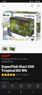 Aquarium Superfish start 100 liter, Ophalen, Zo goed als nieuw, Leeg aquarium