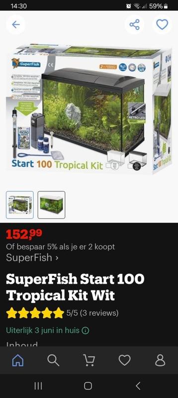 Aquarium Superfish start 100 liter beschikbaar voor biedingen