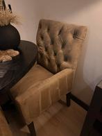 6 Taupe Kuipstoelen van Dubbelman Design, Gebruikt, Bruin, Ophalen of Verzenden, Stof