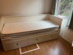 Ikea Hemnes uitschuifbaar bed met lades 80x200, Eenpersoons, Wit, Ophalen of Verzenden, Zo goed als nieuw