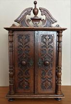 Eiken sta hang kastje antiek, Antiek en Kunst, Antiek | Meubels | Kasten, Ophalen