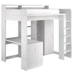 Hoogslaper Higher met bureau, kast & boekenkast, Ophalen, Gebruikt, Eenpersoons, 200 cm