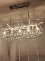 Mooie met kristallen bollen eettafel verlichting, Huis en Inrichting, Lampen | Hanglampen, Minder dan 50 cm, Zo goed als nieuw