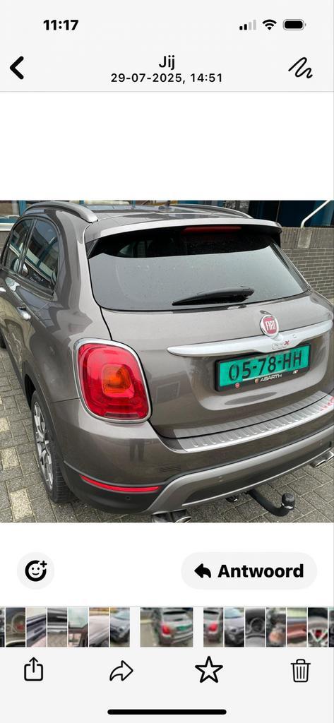 Fiat 500X 1.4 T Multiair 100KW 2015 Bruin, Auto's, Fiat, Bedrijf, 500X, Benzine, SUV of Terreinwagen, Automaat, Geïmporteerd, Bruin