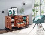Design dressoir zgan, massief sheesham hardhout 145x81x45 cm, Ophalen, 100 tot 150 cm, Design, Zo goed als nieuw