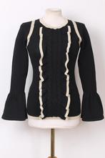 Feestdagen! Trui met goud KIM STRIJD, Kleding | Dames, Verzenden, Zwart, Zo goed als nieuw, Maat 36 (S)