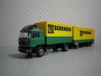 Herpa MAN F90 volume combinatie Schenker., Gebruikt, Ophalen of Verzenden, Bus of Vrachtwagen, Herpa