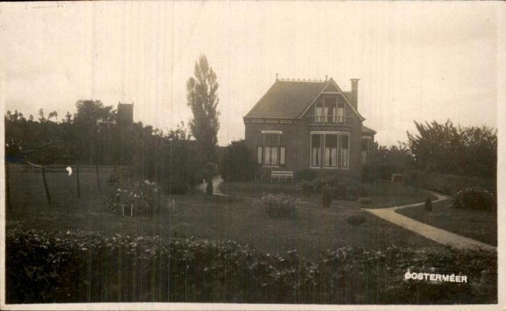 Oostermeer - Fotokaart, Verzamelen, Ansichtkaarten | Nederland, Gelopen, Friesland, 1920 tot 1940, Ophalen of Verzenden