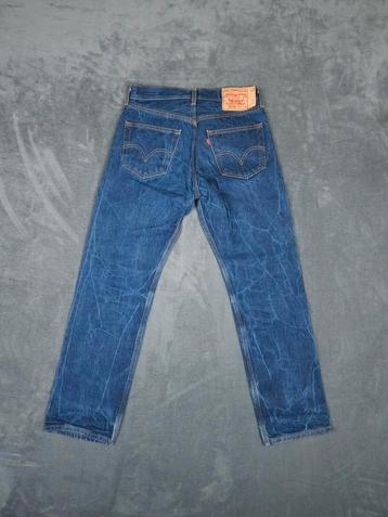 Levi's 501 Broek W32 L32 Denim Blauw Straight Fit Jeans beschikbaar voor biedingen