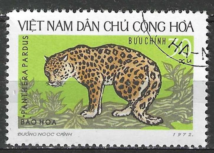 Noord-Vietnam 1973 - Yvert 787 - Wilde Dieren - 30 xu (ST), Postzegels en Munten, Postzegels | Azië, Zuidoost-Azië, Verzenden