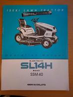Bedieningshandleiding Iseki gazonmaaier trekker SL14H, SSM40, Ophalen of Verzenden, Gelezen, Tractor en Landbouw