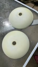 2 lampenkapjes van een staande schemerlamp en 3 bolletjes, Ophalen, Gebruikt, Rond