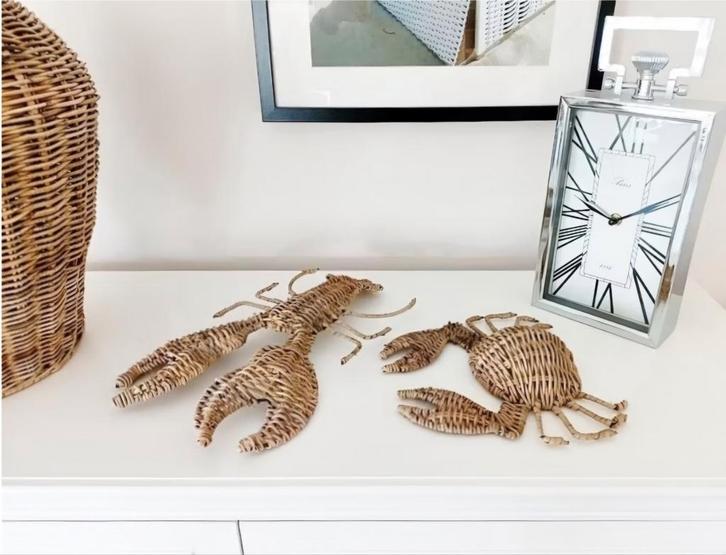 Rivièra maison rustic rattan lobster & crab, Huis en Inrichting, Woonaccessoires | Overige, Ophalen of Verzenden
