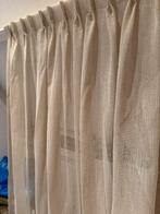 Beige Inbetween Gordijn met Dubbele Plooi, Beige, Ophalen of Verzenden, Zo goed als nieuw, 200 cm of meer