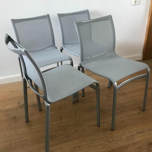 8 IZGS Alias bigframe 440 design netweave stoel lichtgrijs, Huis en Inrichting, Stoelen, Zo goed als nieuw, Eén, Grijs, Ophalen