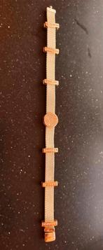 Pandora armband met bedels / schakels 14 k goud verguld, Ophalen of Verzenden, Zo goed als nieuw, Goud