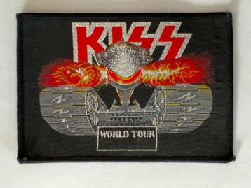 Kiss World Tour vintage glamrock band muziek kleding patch  beschikbaar voor biedingen