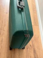 Gebruikte Groene Samsonite Koffer met Wielen, Sieraden, Tassen en Uiterlijk, Koffers, Gebruikt, Hard kunststof, 45 tot 55 cm, Slot