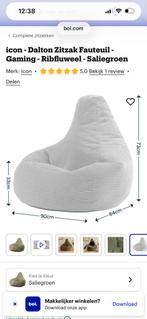 Icon Zitzak Dalton Ribfluweel Saliegroen, Ophalen of Verzenden, Zo goed als nieuw, Groen, Zitzak